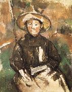 Paul Cezanne children wearing straw hat Spain oil painting artist